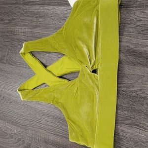 Fabletics velour sports bra